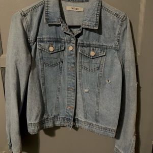 Refuge vintage Jean jacket , Size Small, medium blue  wash Jean jacket